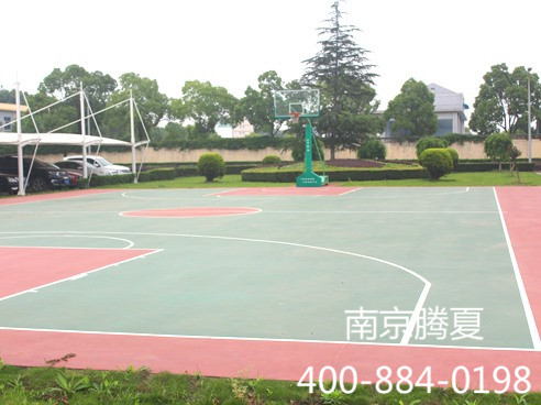 硅PU蓝球场